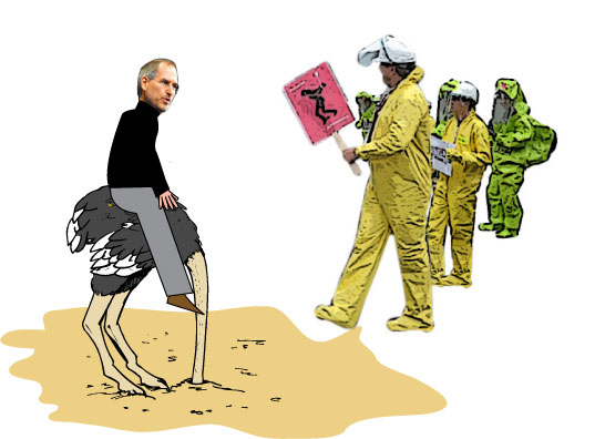 Steve Jobs: Head in the sand